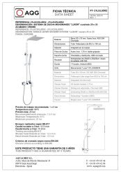 Душевая система AQG Bold 21LUC25LUD02, хром