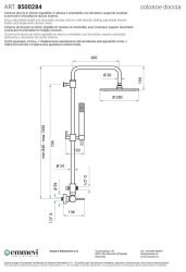 Душевая система Emmevi Filobrass 8500284/ORS, брашированное золото