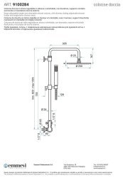 Душевая система Emmevi 9100284/CR, хром
