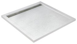 Душевой поддон Cezares TRAY-AS-A-80-30-W 80x80 из искусственного камня, белый