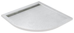 Душевой поддон Cezares TRAY-AS-R-80-30-W 80x80 из искусственного камня, белый