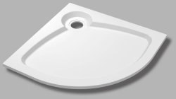 Душевой поддон Cezares TRAY-S-R-90-550-56-W 90x90 из искусственного камня, белый