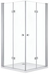 Душевой уголок Cezares ECO-O-AS-2-100-C-Cr 100x100, профиль хром
