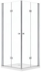 Душевой уголок Cezares ECO-O-ASH-2-80/90-C-Cr 80x90, профиль хром