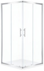 Душевой уголок Cezares ECO-O-A-2-100-C-Cr 100x100, профиль хром