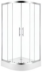 Душевой уголок Cezares ECO-O-RH-2-120/100-C-Cr 120x100, профиль хром
