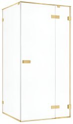 Душевой уголок Cezares BELLAGIO-A-1-100-C-BORO 100x100, профиль золото