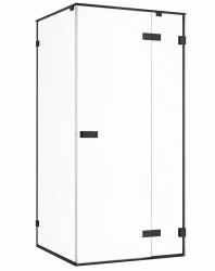 Душевой уголок Cezares BELLAGIO-AH-1-120/80-C-NERO 120x80, профиль черный