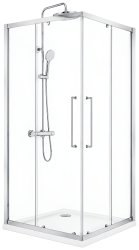 Душевой уголок Cezares RELAX 304 RELAX-304-A-2-90-C-CR 90x90, профиль хром