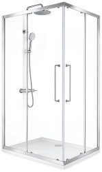 Душевой уголок Cezares RELAX 304 RELAX-304-AH-2-120/90-C-CR 120x90, профиль хром