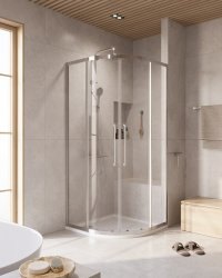 Душевой уголок Cezares RELAX 304 RELAX-304-R-2-90-C-CR 90x90, профиль хром
