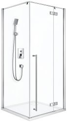 Душевой уголок Cezares LINER-A-1-100-C-Cr-R 100x100, профиль хром