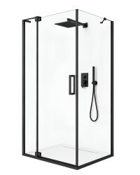 Душевой уголок Cezares SLIDER-AH-1-80-70/80-C-NERO 70x80, профиль черный