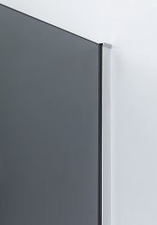 Душевой уголок Cezares SLIDER-AH-2-70/80-90/100-GRIGIO-Cr 70x90, стекло графит, профиль хром