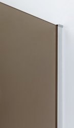 Душевой уголок Cezares SLIDER-AH-2-80/90-100/110-BR-Cr 80x100, стекло бронза, профиль хром