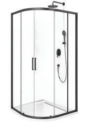 Душевой уголок Cezares MOLVENO-R-2-90-C-GM-IV 90x90, профиль сталь
