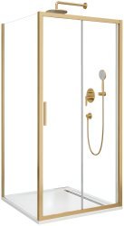 Душевой уголок Cezares MOLVENO-AH-11-150/90-C-BORO-IV 150x90, профиль золото