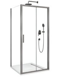 Душевой уголок Cezares MOLVENO-AH-12-160/90-C-GM-IV 160x90, профиль сталь