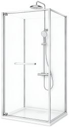 Душевой уголок Cezares LUX-A-FS-11-100-C-CR 100x100, профиль хром