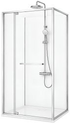 Душевой уголок Cezares LUX-AH-FS-11-110/100-C-CR 110x100, профиль хром
