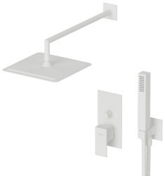 Душевая система Cezares PORTA-DSIPQ-30-BIO, цвет белый матовый