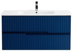 Тумба под раковину Cezares DUET-800-2C-SO-SPF-P 77x50 подвесная, сапфир