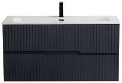 Тумба под раковину Cezares DUET-N-1000-2C-SO-GR-P 100x50 подвесная, графит