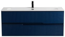 Тумба под раковину Cezares DUET-N-1200-2C-SO-SPF-P 120x50 подвесная, сапфир
