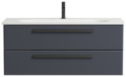 Тумба под раковину Cezares ECO-1200-2C-SO-GR-P 120x50 подвесная, графит
