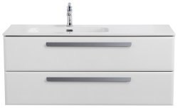 Тумба под раковину Cezares ECO-CER-N-1200-2C-SO-BL-L 120x50 подвесная, белая глянцевая