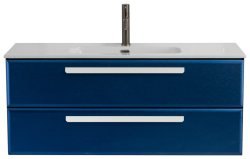 Тумба под раковину Cezares ECO-CER-N-1200-2C-SO-SPF-P 120x50 подвесная, сапфир
