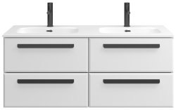 Тумба под раковину Cezares ECO-CER-N-1200-4C-SO-2-BL 120x50 подвесная, белая глянцевая
