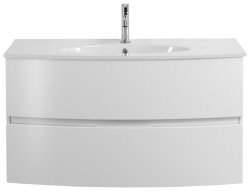 Тумба под раковину Cezares Elettra 55525 100x55 подвесная, белая матовая
