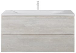 Тумба под раковину Cezares MOLVENO-100-2C-SO-LB 100x50 подвесная, светлое дерево