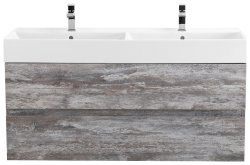 Тумба под раковину Cezares MOLVENO 46-120-2C-SO-2-LG 120x50 подвесная, серое дерево