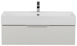 Тумба под раковину Cezares Premium 55421 90x25 подвесная, белая матовая