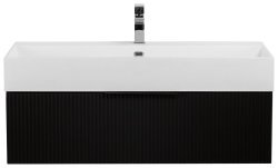 Тумба под раковину Cezares Premium 55422 90x25 подвесная, черная матовая