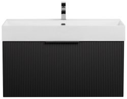 Тумба под раковину Cezares Premium 55442 90x43 подвесная, черная матовая