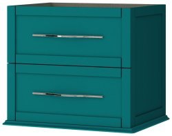 Тумба под раковину Cezares Tiffany 54947 60x55 подвесная, голубой залив