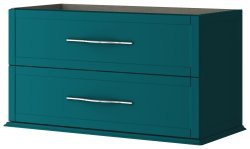 Тумба под раковину Cezares Tiffany 54953 100x55 подвесная, голубой залив