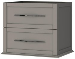 Тумба под раковину Cezares Tiffany 55241 60x55 подвесная, серое облако