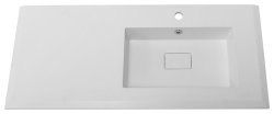Раковина Cezares 50214 104x46, белая матовая