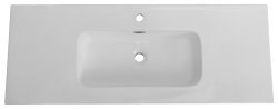 Раковина Cezares DUET CZR-8095-120 121x46, белая глянцевая