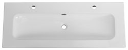 Раковина Cezares ECO CZR-8073-120-1-2 121x46, белая глянцевая