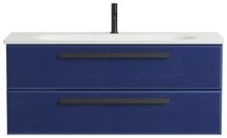 Тумба с раковиной Cezares Eco 00-00012634 120x52 подвесная, сапфир