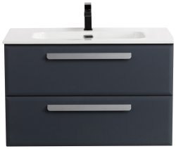 Тумба с раковиной Cezares Eco-cer-n 00-00017210 81x51 подвесная, графит