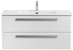 Тумба с раковиной Cezares Eco-cer-n 00-00017230 101x51 подвесная, белая матовая