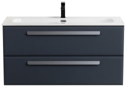 Тумба с раковиной Cezares Eco-cer-n 00-00017236 101x51 подвесная, графит
