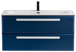 Тумба с раковиной Cezares Eco-cer-n 00-00017237 101x51 подвесная, сапфир