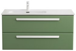 Тумба с раковиной Cezares Eco-cer-n 00-00017246 101x51 подвесная, фисташковая софт